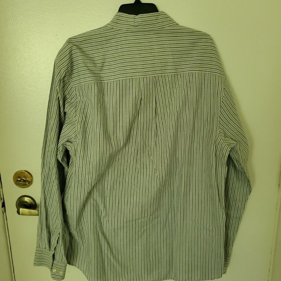 Timberland Mens Long Sleeve Button Down Dress Stripe Shirt Size L Large - Picture 10 of 12